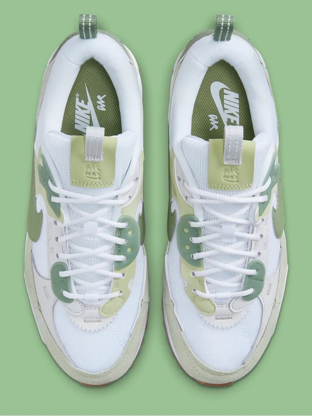 Nike Air Max 90 Futura Olive Aura Oil Green Women’s Sneaker 7.5 - Picture 11 of 13